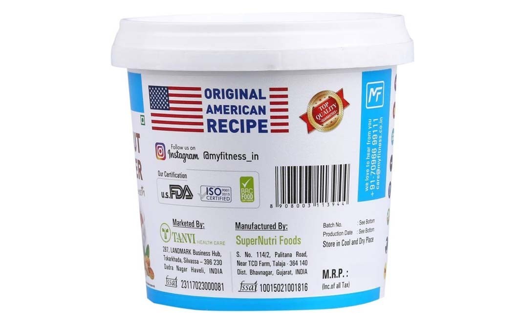 Myfitness Original Peanut Butter Smooth   Tub  375 grams